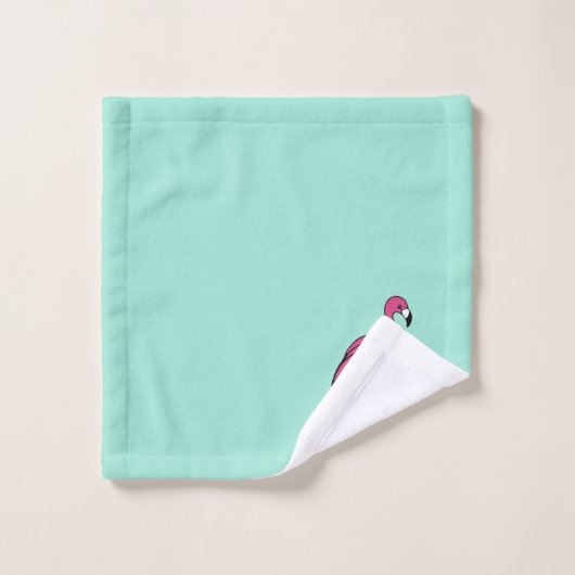  roze flamingo badhanddoeken set cadeau bad handdoek (Wasdoekje)