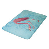roze flamingo badmat (Gekanteld)