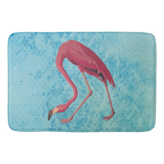 roze flamingo badmat (Voorkant)