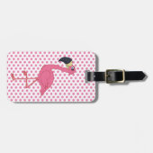 Roze Flamingo Bagagelabel (Voorkant horizontaal)