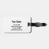 Roze Flamingo Bagagelabel (Achterkant horizontaal)