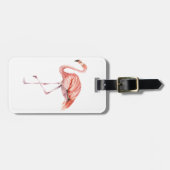 Roze Flamingo Bagagelabel (Voorkant horizontaal)