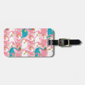 Roze Flamingo Bagagelabel (Voorkant horizontaal)