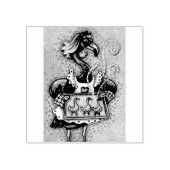 ROZE FLAMINGO BAKKOEKJES, VOGELRUBBER STEMPEL (Afrduk)