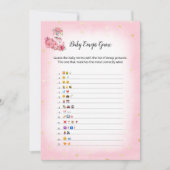 Roze Flamingo Ballerina Baby Emoji Afbeeldingen Ga Kaart (Voorkant)