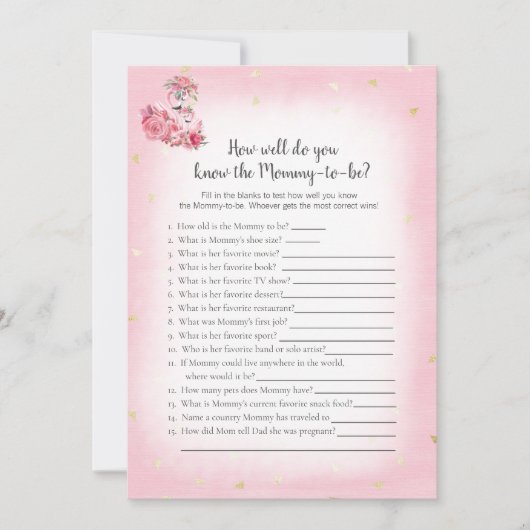 Roze Flamingo Ballerina die mama het beste spel ke Kaart (Voorkant)