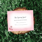 Roze Flamingo Ballerina Gissing Count Douche Spel Informatiekaartje