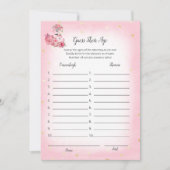 Roze flamingo Ballerina raadt het toneelspel in de Kaart (Voorkant)