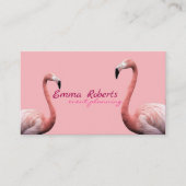 Roze Flamingo Balloons Moderne planning van gebeur Visitekaartje (Voorkant)