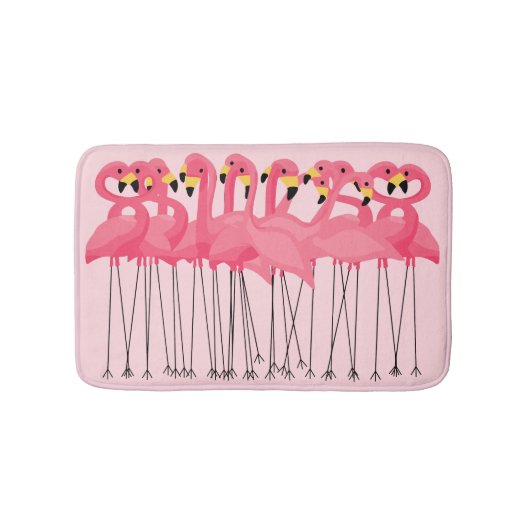 Roze Flamingo Bath Mats Badmat (Voorkant)