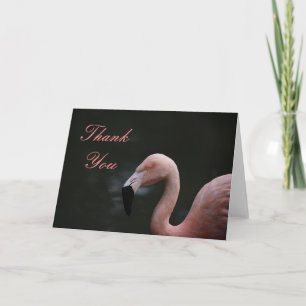Roze Flamingo Bedankkaart