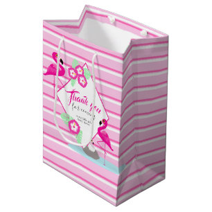 Roze flamingo bedankt baby shower cadeautas