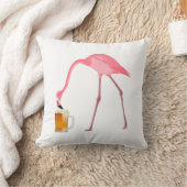 Roze Flamingo Beer Lover Kussen (Deken)