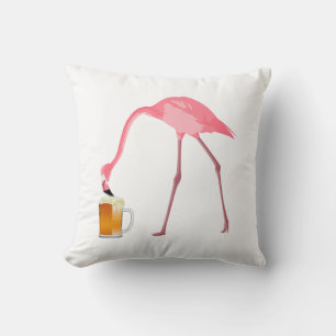 Roze Flamingo Beer Lover Kussen