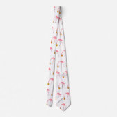 Roze Flamingo Beer Lover Stropdas (Achterkant)