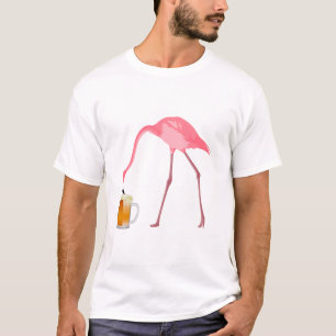 Roze Flamingo Beer Lover T-shirt