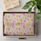 Roze Flamingo Bikini & Hoed (Design 35 Roze Serie) Tissuepapier (Geschenk)