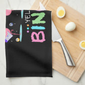 Roze Flamingo Bingo Funny Gift Art Theedoek (Quarter Fold)