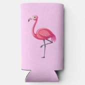 Roze Flamingo Bird-89686 Seltzer Blikjeskoeler (Achterkant)