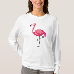 Roze Flamingo Bird-89686 T-shirt