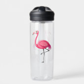 Roze Flamingo Bird-89686 Waterfles (Voorkant)