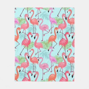 Roze Flamingo Bird Fleece Blanket Gift