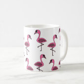 Roze Flamingo Bird Koffiemok (Voorkant rechts)