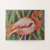 Roze Flamingo Bird Legpuzzel (Horizontaal)
