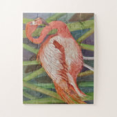 Roze Flamingo Bird Legpuzzel (Verticaal)