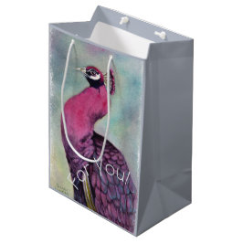 Roze Flamingo Bird Medium Cadeauzakje