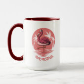 Roze Flamingo Bird Mok (Links)