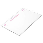 Roze Flamingo Bird van het bureau van Notitieblok (Schuin)