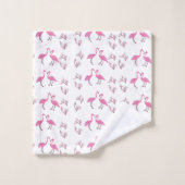 Roze Flamingo Birds Bad Handdoek (Wasdoekje)