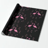 Roze Flamingo Birds Cadeaupapier (Uitgerold)
