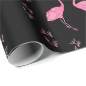 Roze Flamingo Birds Cadeaupapier (Rol Hoek)