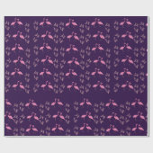 Roze Flamingo Birds Cadeaupapier (Vlak)