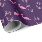 Roze Flamingo Birds Cadeaupapier (Rol Hoek)