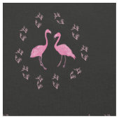 Roze Flamingo Birds Stof (Close Up)