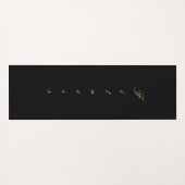 Roze Flamingo Birds Yogamat (Achterkant (horizontaal))