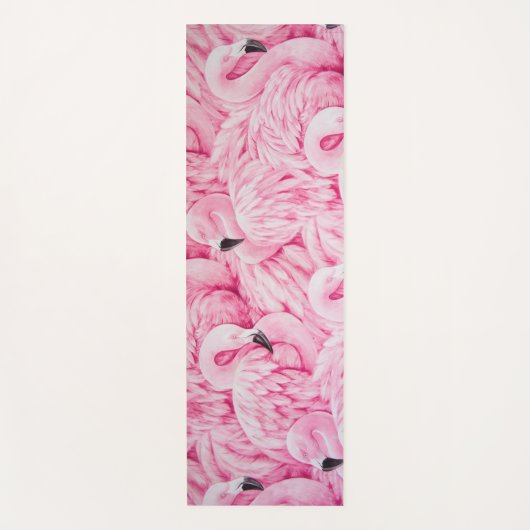 Roze Flamingo Birds Yogamat (Voorkant)
