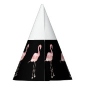 Roze Flamingo Birthday Party Petten Feesthoedjes (Achterkant)