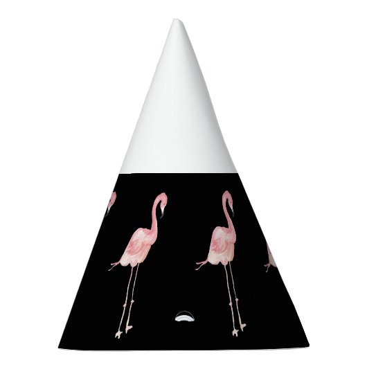 Roze Flamingo Birthday Party Petten Feesthoedjes (Rechts)
