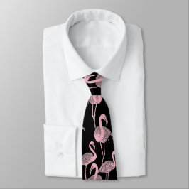 Roze Flamingo Black Business Suit Weddenschap Prom Stropdas
