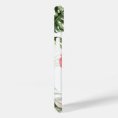 Roze Flamingo Bloem,Gouden Confetti Palmblad Case-Mate iPhone Case (Achterkant / Rechts)