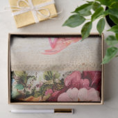 Roze Flamingo & Bloemen Decoupage Tissuepapier (Geschenk)