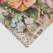 Roze Flamingo & Bloemen Decoupage Tissuepapier (Detail)