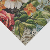 Roze Flamingo & Bloemen Decoupage Tissuepapier (Detail)