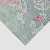 Roze Flamingo &  Bloemen Decoupage Tissuepapier (Detail)