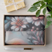 Roze Flamingo & Bloemen Krijt Pastel Decoupage Tissuepapier (Geschenk)