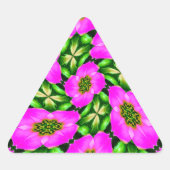 Roze Flamingo bloemen patroon Sticker (Voorkant)